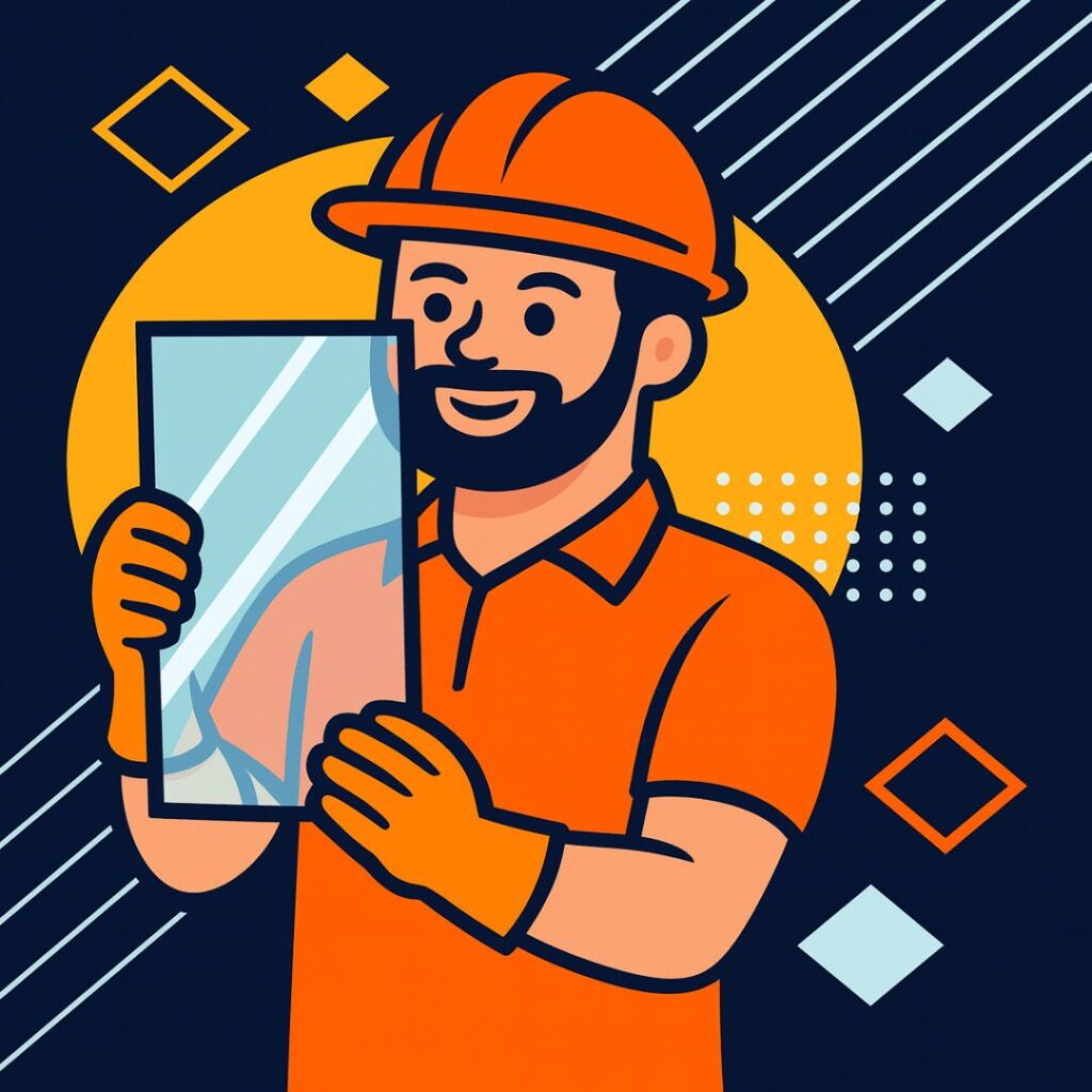 Handyman holding a toolbox and drill
