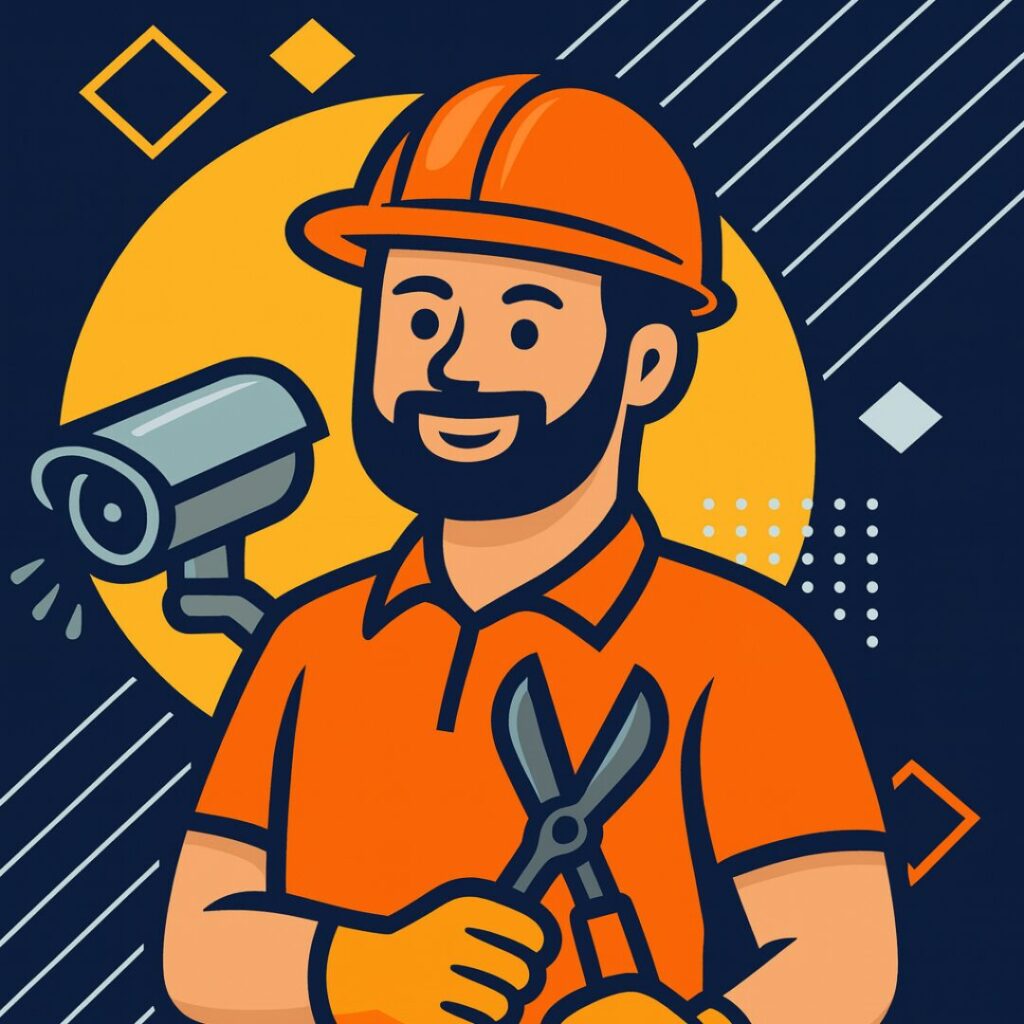 Roofer installing metal sheets on a house roof